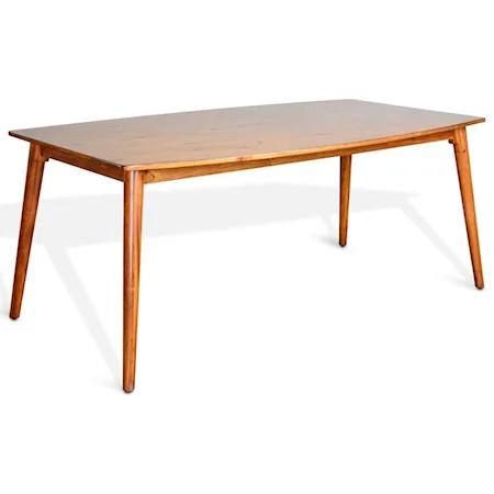 Mid-Century Modern Dining Table with Sleek Tapered Legs